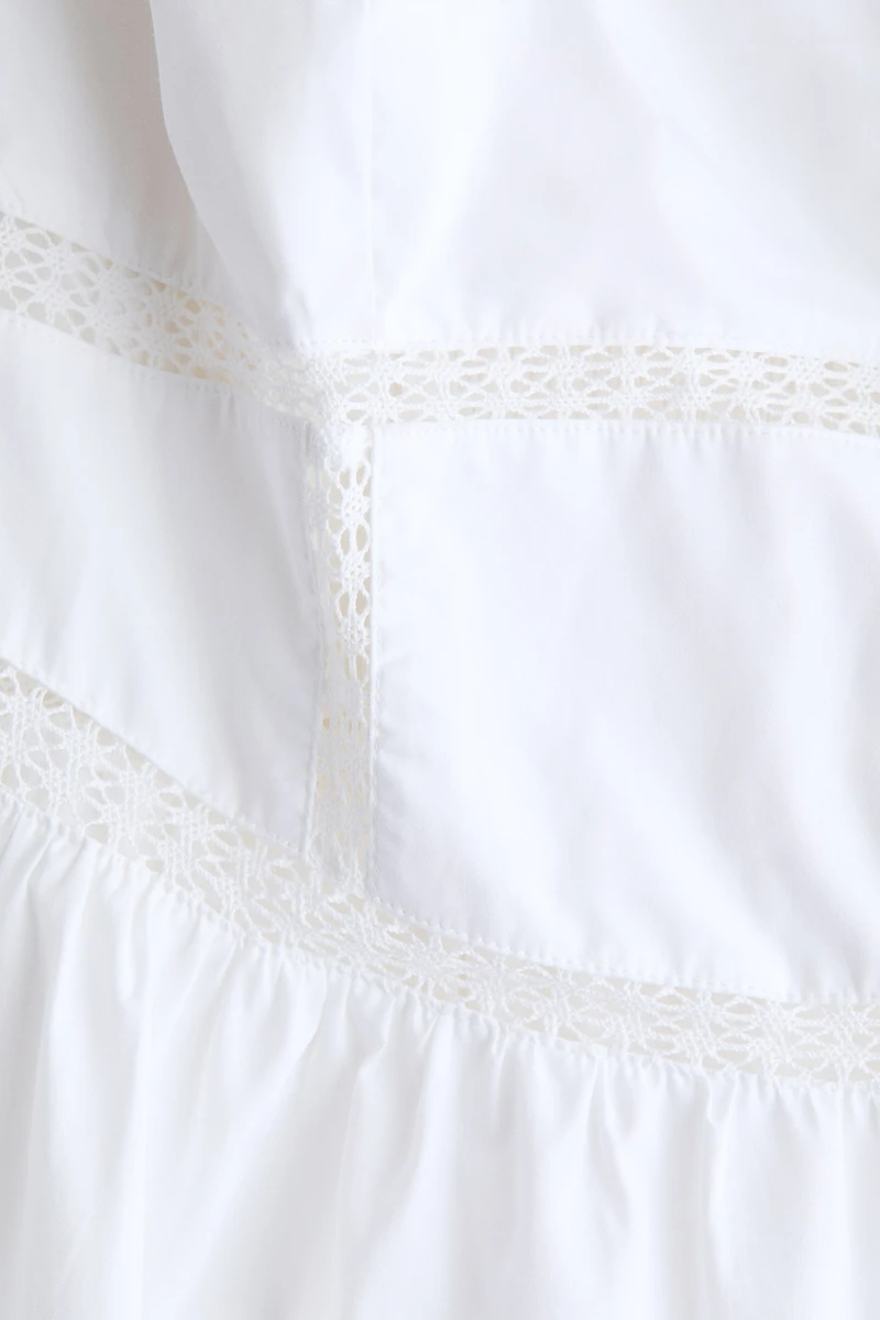 Robe en coton avec bretelles à nouer