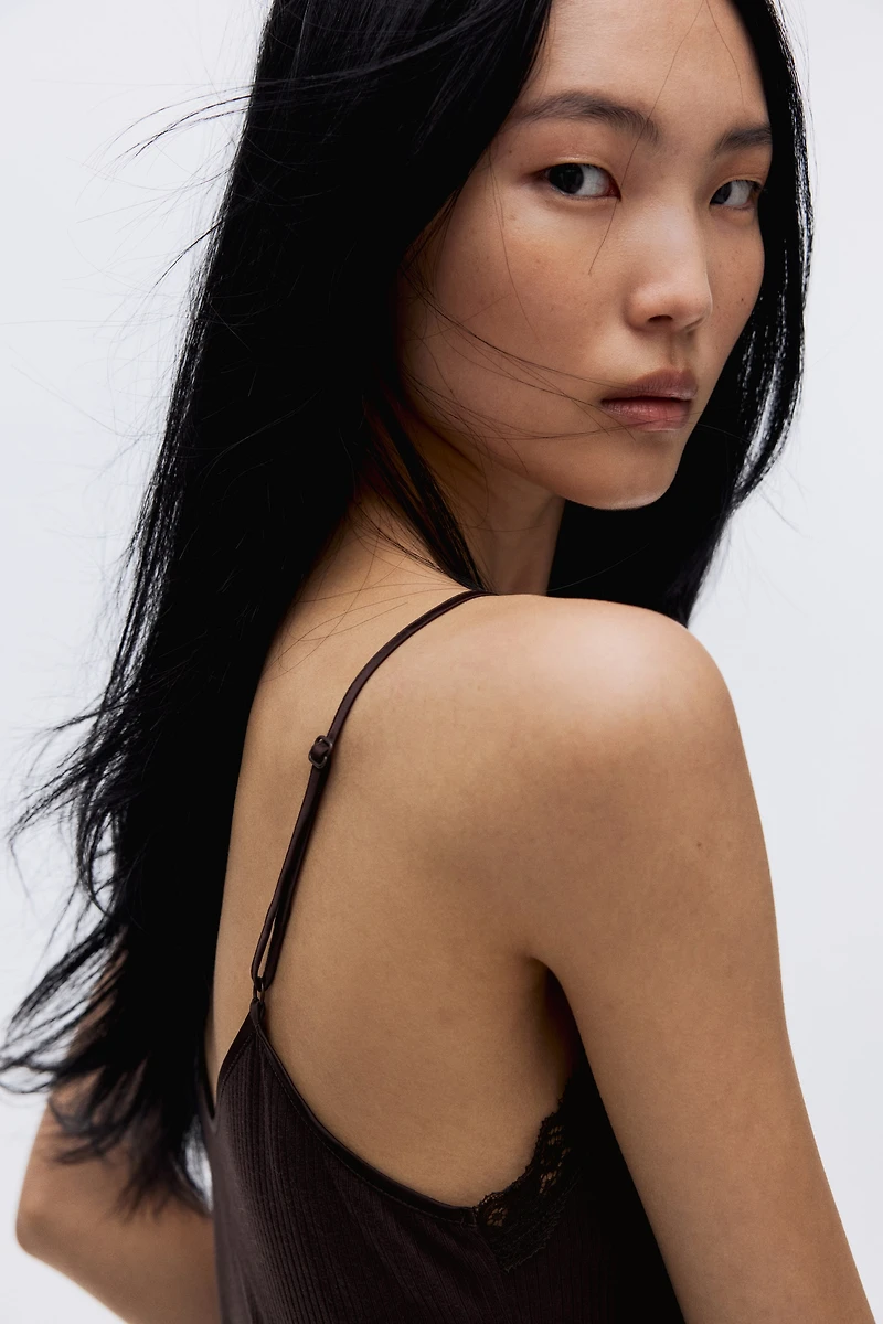 Lace-Trimmed Camisole Top