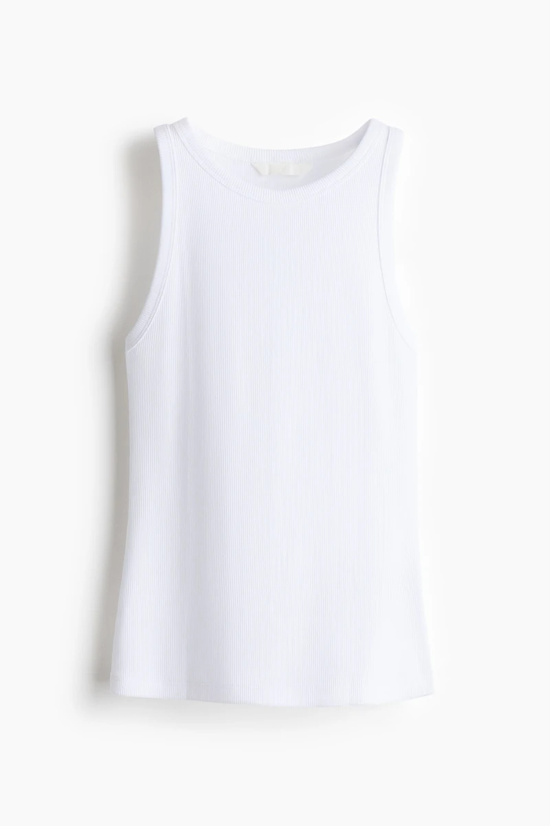 Ribbed Cotton Tank Top