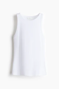 Ribbed Cotton Tank Top