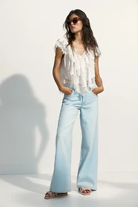 Wide-Leg High-Waist Jeans