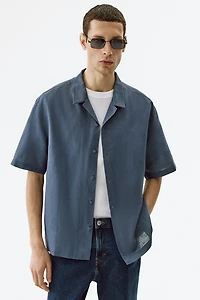 Relaxed-Fit Linen-Blend Resort Shirt