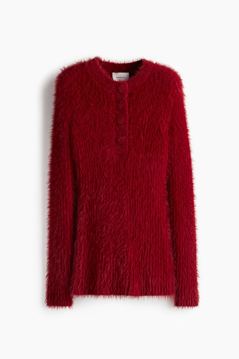 Chandail en tricot duveteux