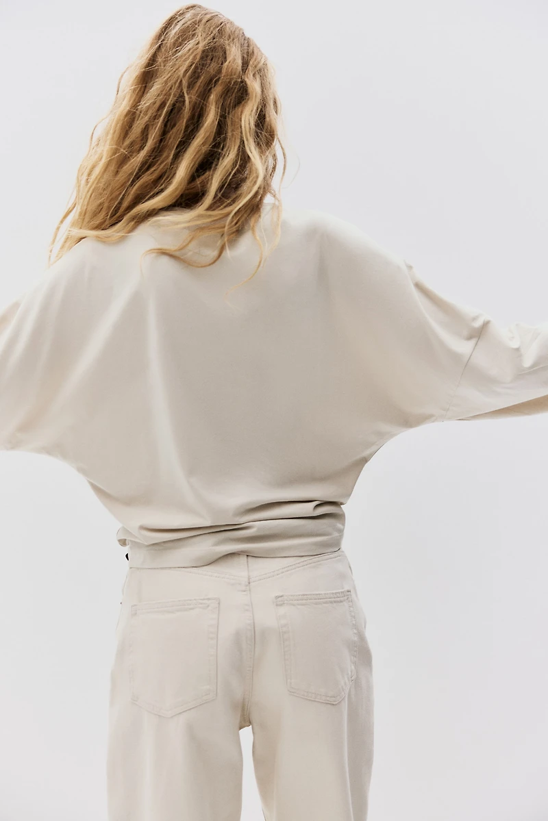 Haut à manches longues en coton