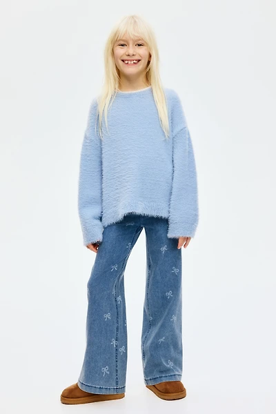 Wide Denim-look Pants