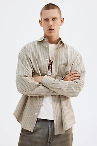 Chemise ample en popeline