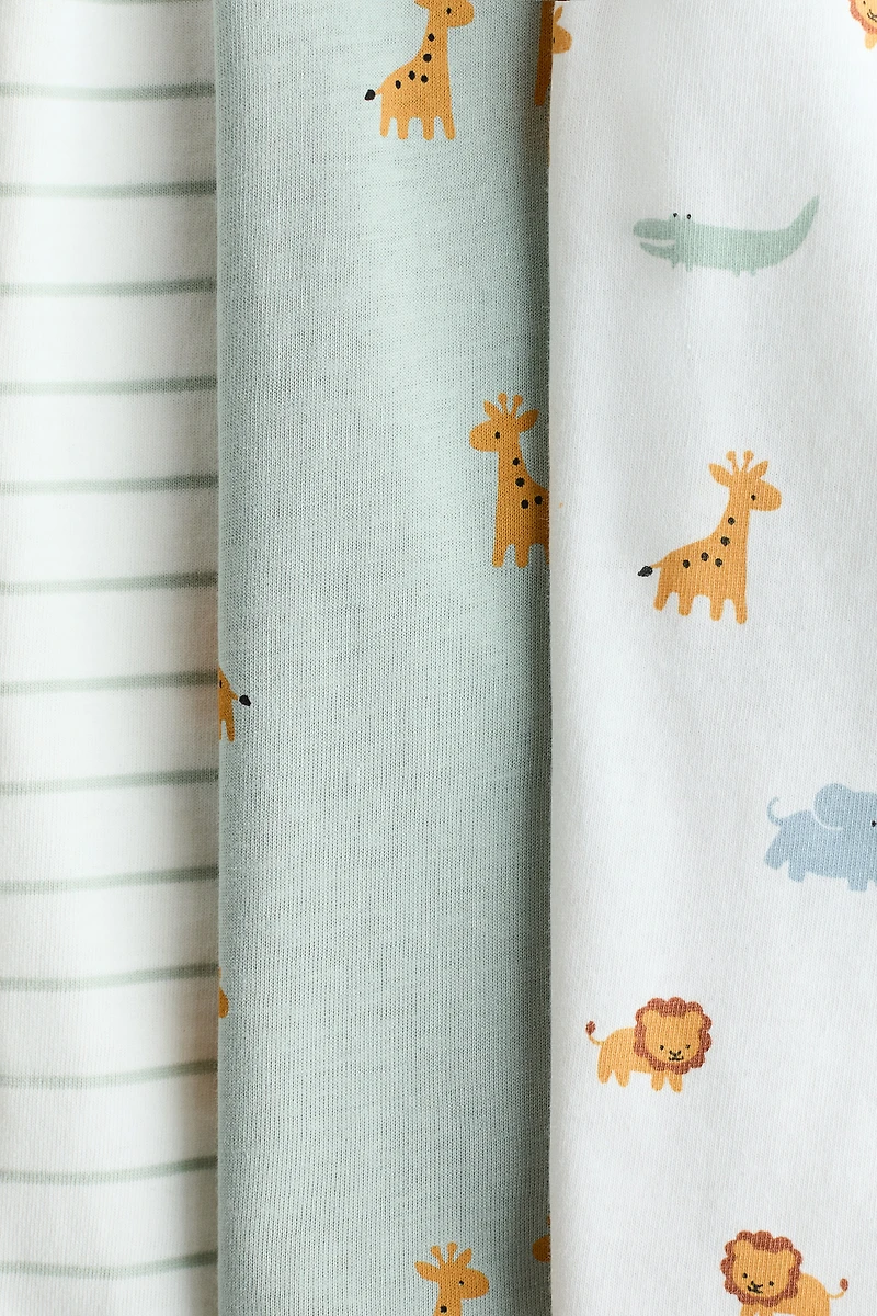 3-Pack Short Pajama Jumpsuits