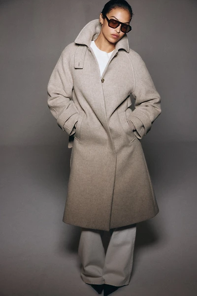 Oversized Wool-Blend Coat