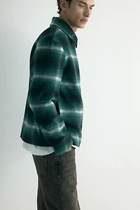 Regular-Fit Wool-Blend Overshirt