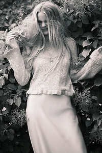 Chandail en tricot pointelle