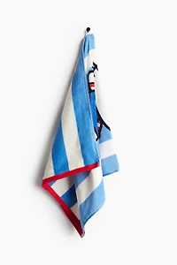 Terry Bath Towel with Printed Motif