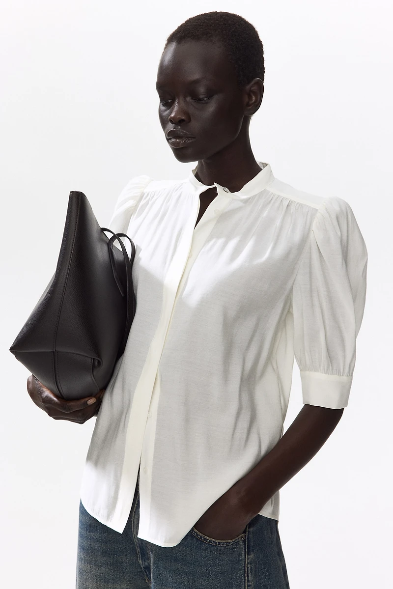 Puff-Sleeved Blouse