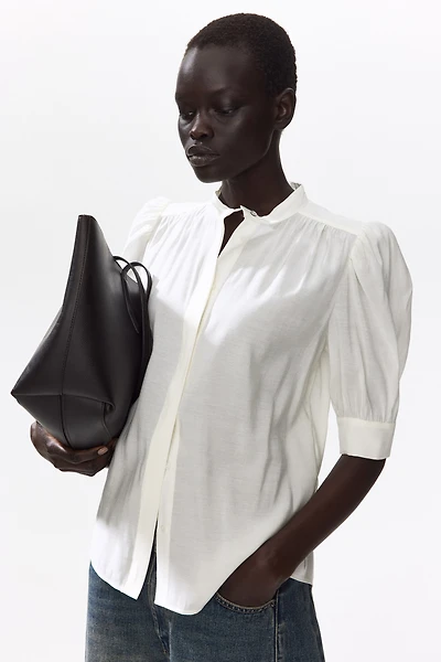 Puff-Sleeved Blouse