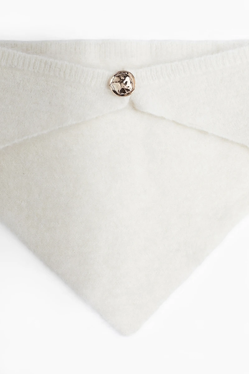 Mohair-Blend Triangle Scarf