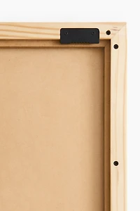 Grande décoration murale en laine bouclée