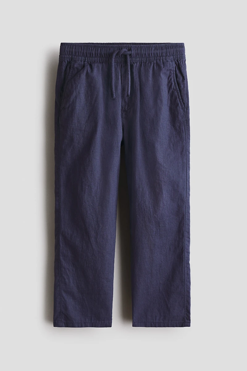 Pantalon en lin mélangé
