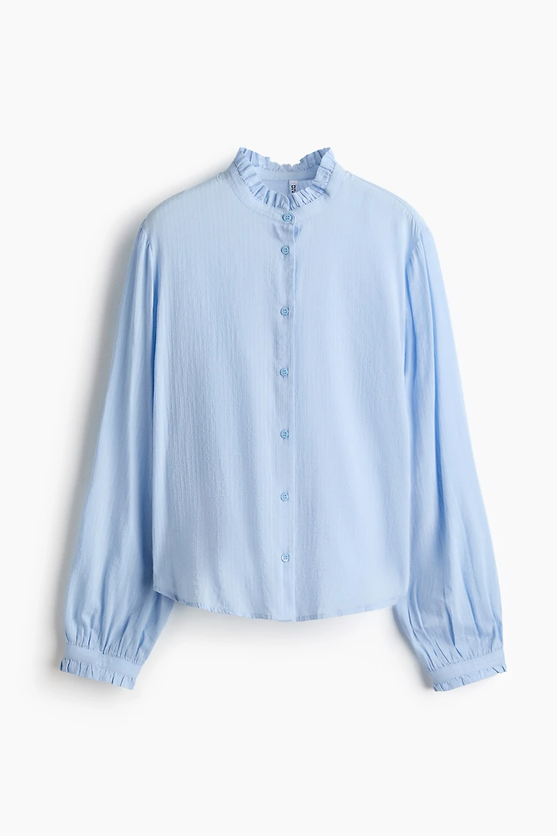 Ruffle-Collar Blouse