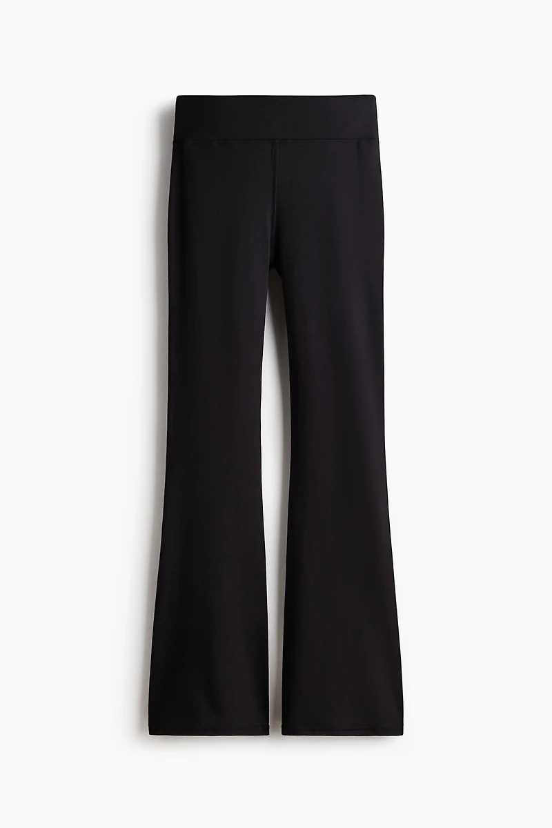 Flared Brushed Jersey Pants