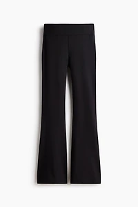 Flared Brushed Jersey Pants