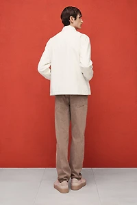 Regular Fit Canvas Coach Jacket