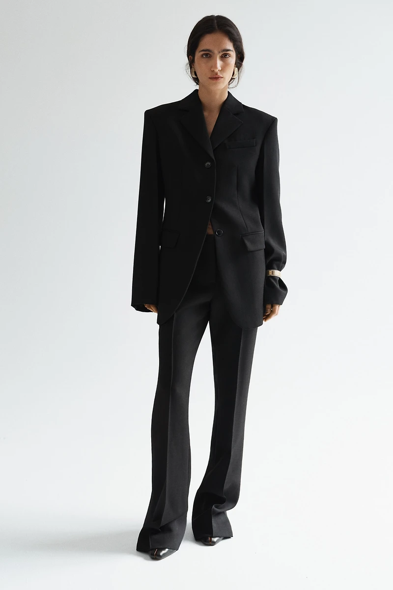 Single-Breasted Wool Blazer