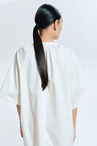 Robe trapèze en coton