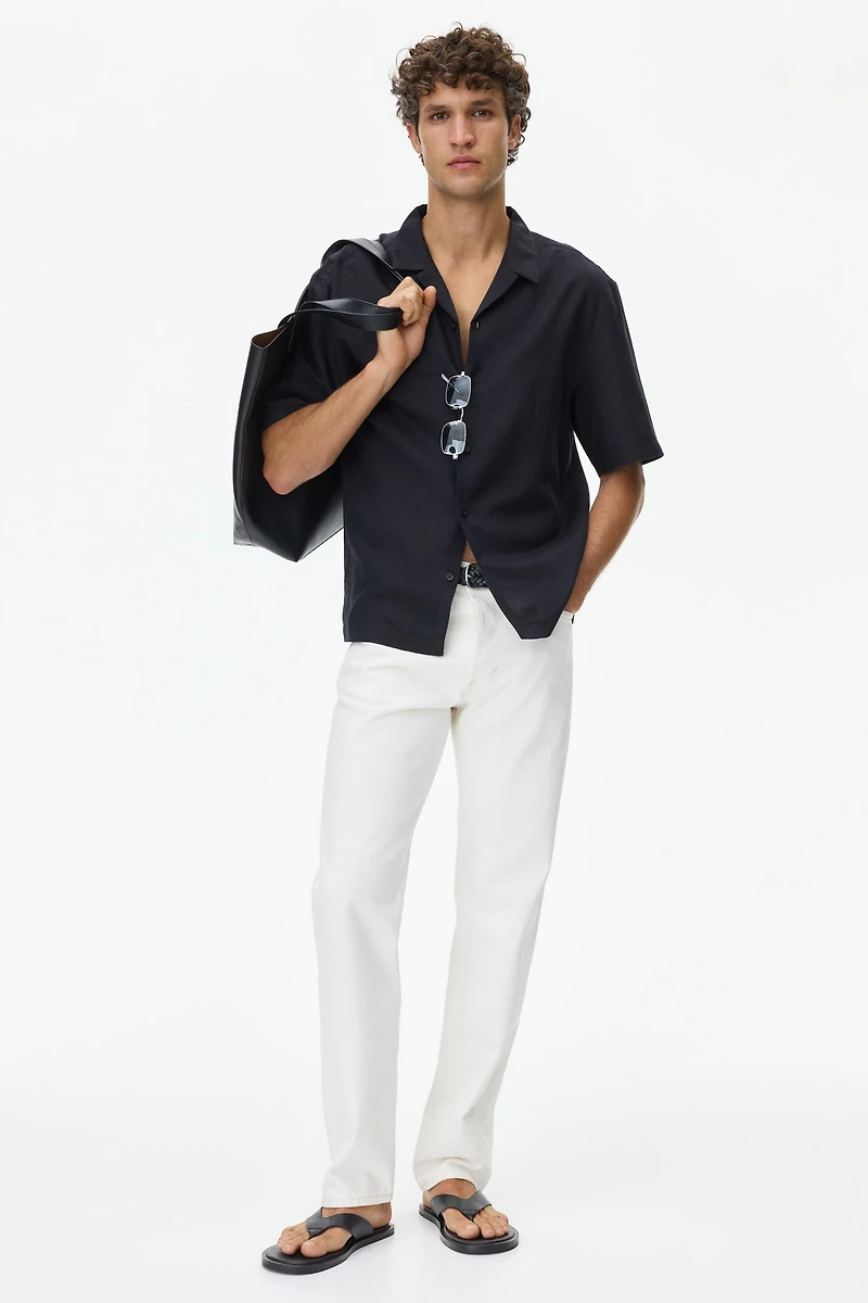 Relaxed-Fit Linen-Blend Resort Shirt
