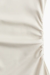 Robe en jersey à encolure bateau
