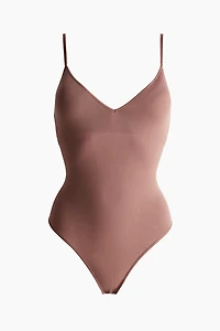 Seamless Padded-Cup Thong Bodysuit