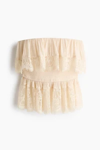 Flounced Bandeau Top