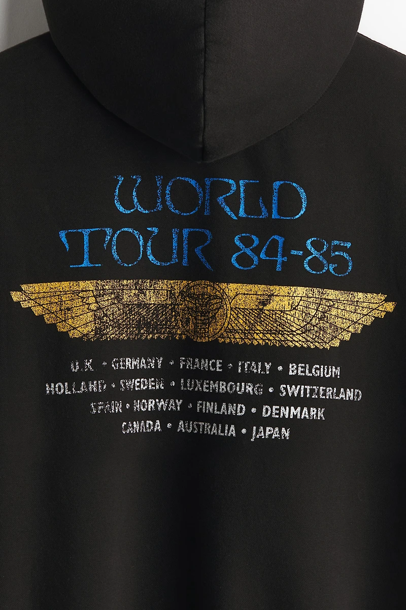 Oversized Fit Printed Hoodie