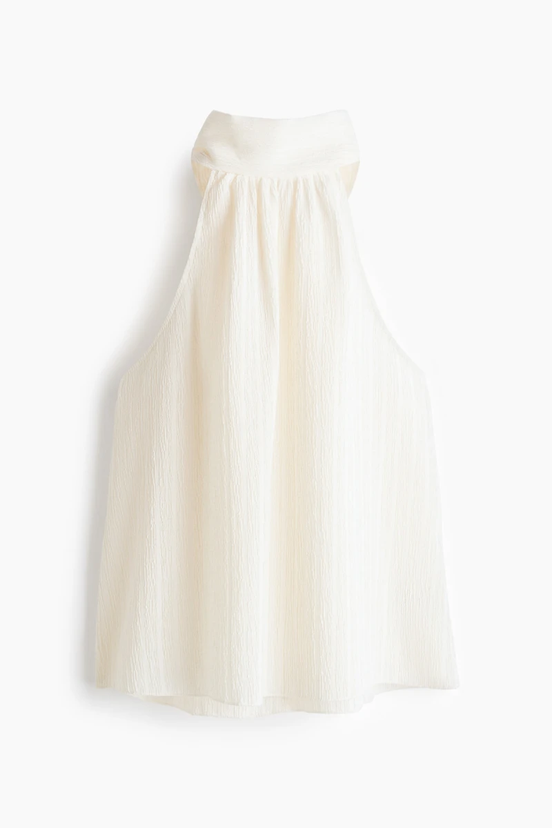 Textured Halterneck Top