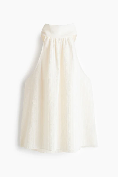 Textured Halterneck Top