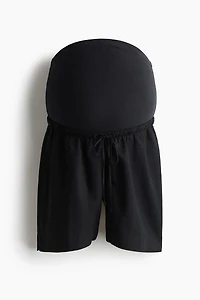 MAMA Linen-Blend Shorts
