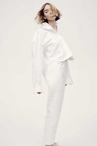 Straight High Waist Ankle Jeans