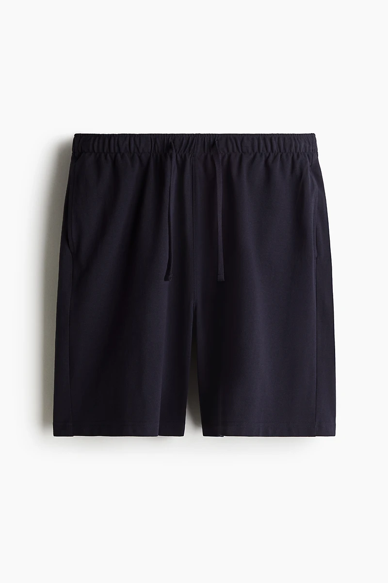 Relaxed-Fit Knee-Length Piqué Shorts