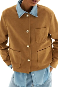 Collarless Jacket