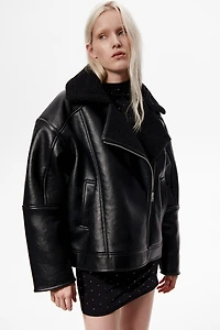 Veste double face de style motard
