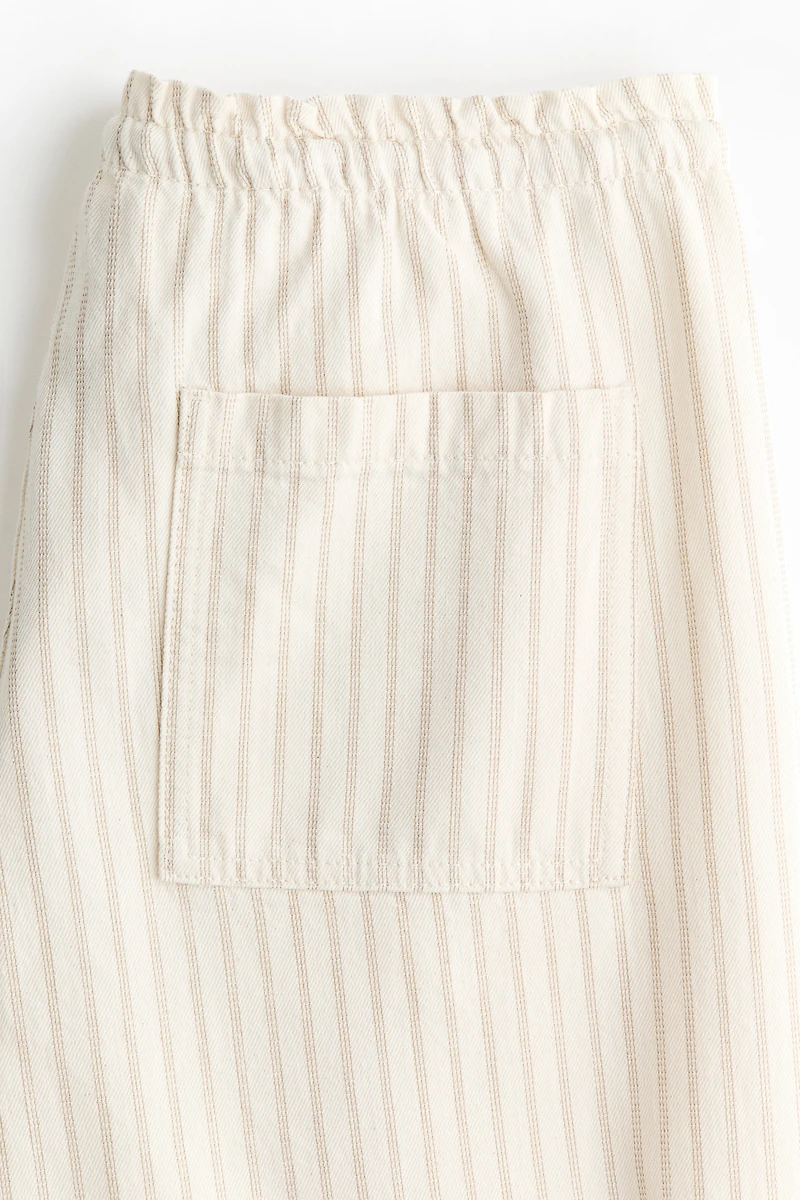 Pantalon en denim à taille élastique