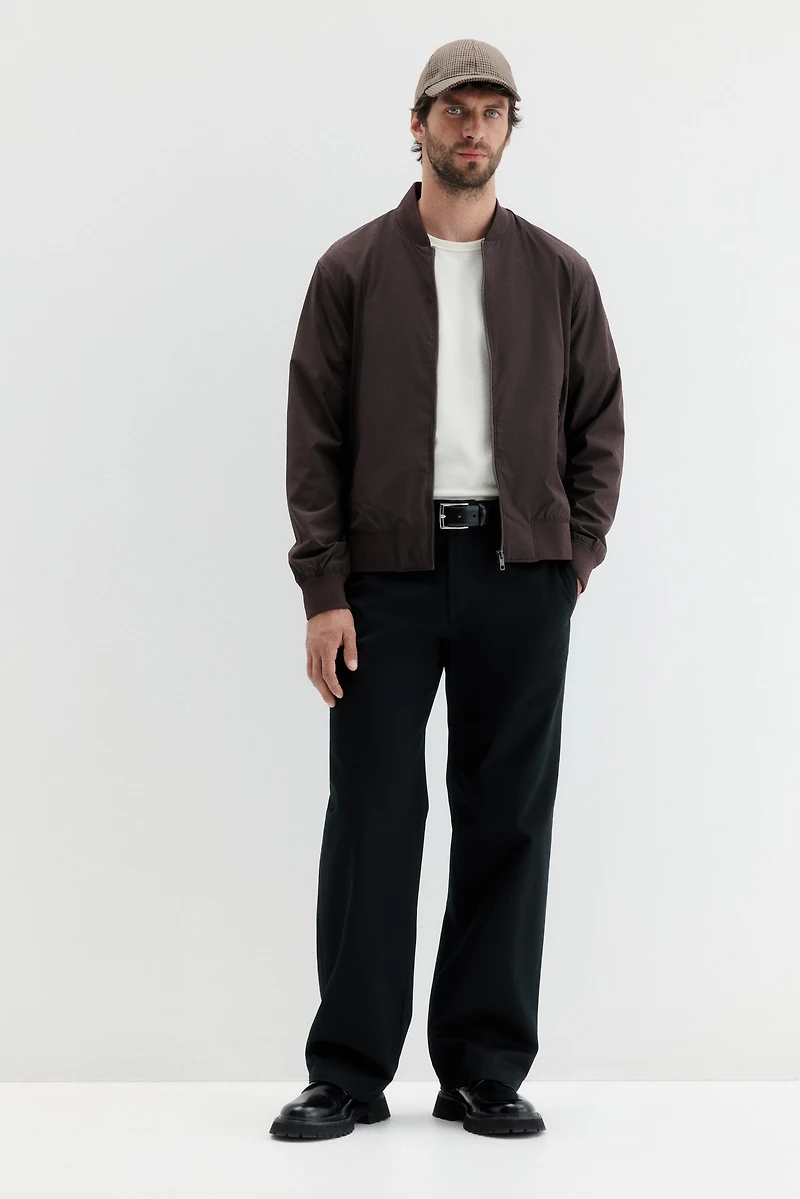 Regular-Fit Lightweight Bomber Jacket
