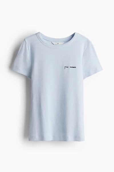 Ribbed Modal-blend T-shirt