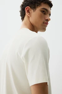 Slim-Fit Ribbed T-Shirt