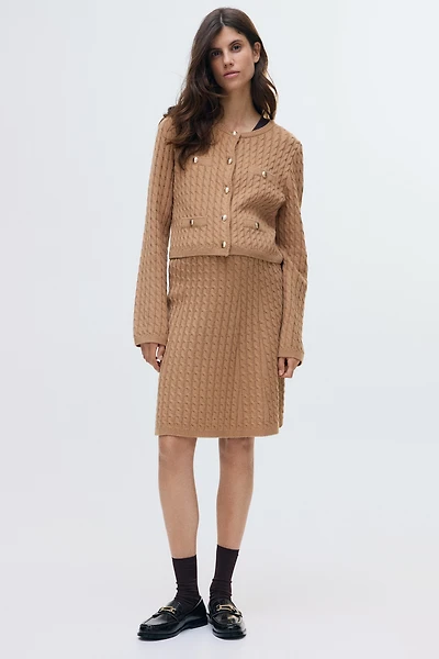 Ensemble MAMA 2 pièces en tricot torsadé