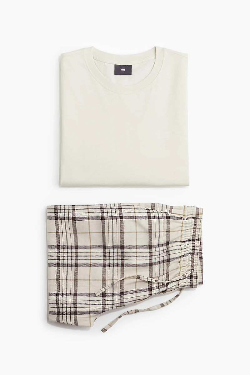 Cotton Pajama Shirt and Pants