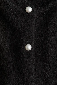 Bouclé-Knit Cardigan