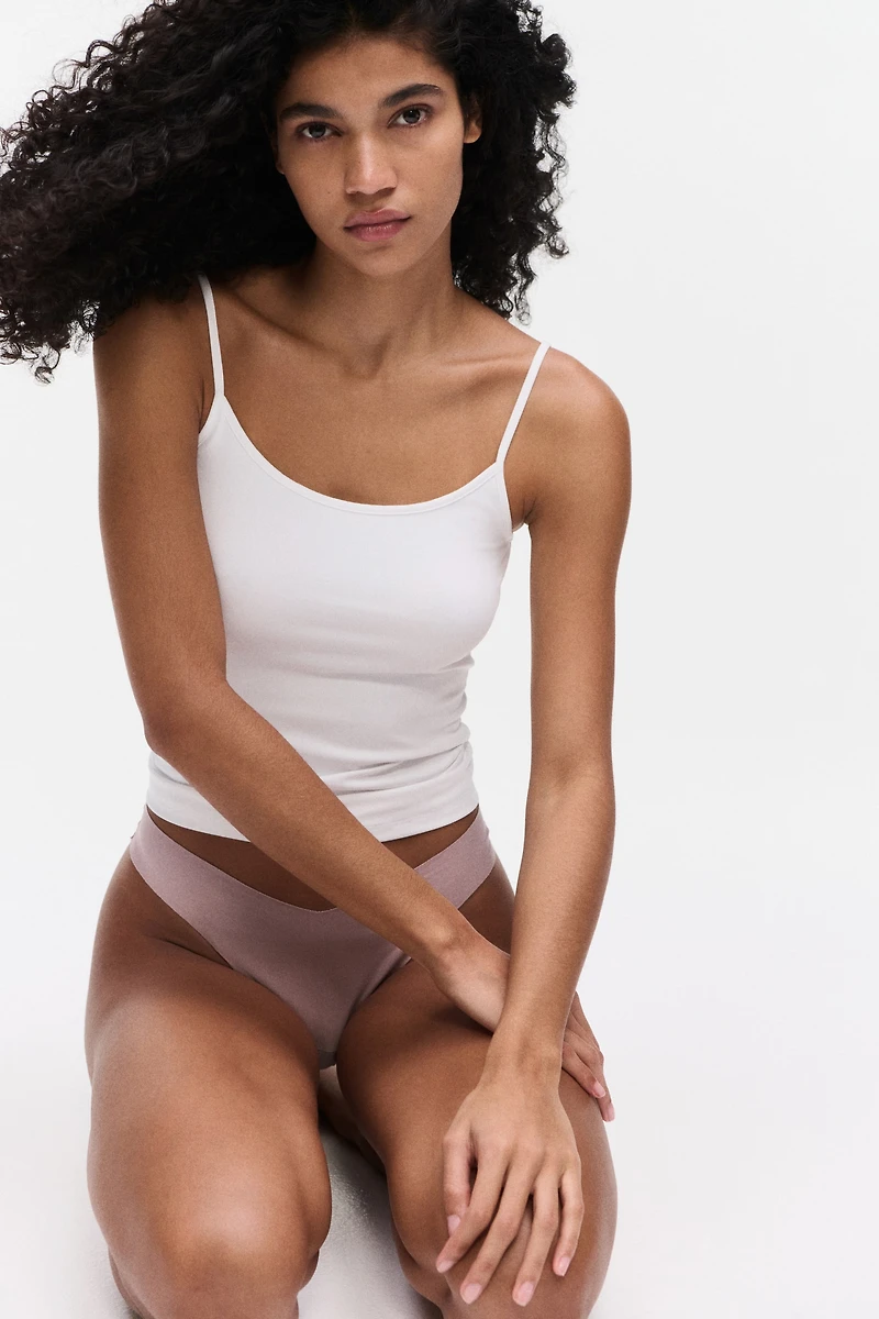 3-Pack Invisible Cotton Brazilian Briefs