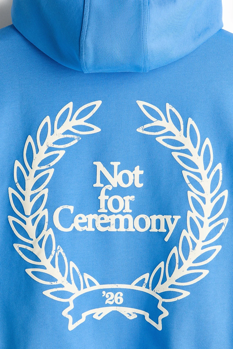 Loose-Fit Hoodie with Motif