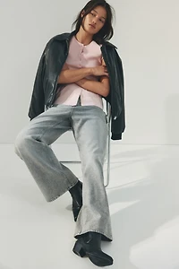 Gilet péplum à manches courtes