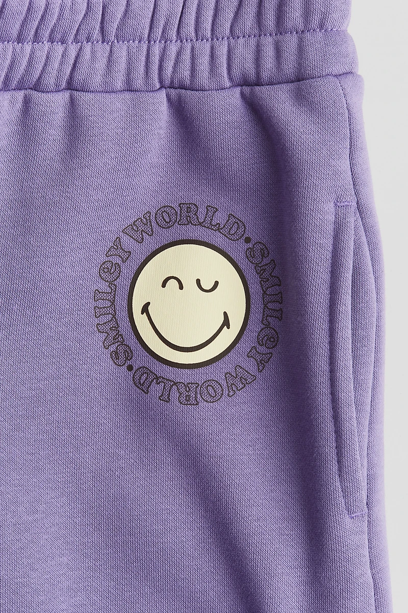 Wide Brushed-Inside Joggers