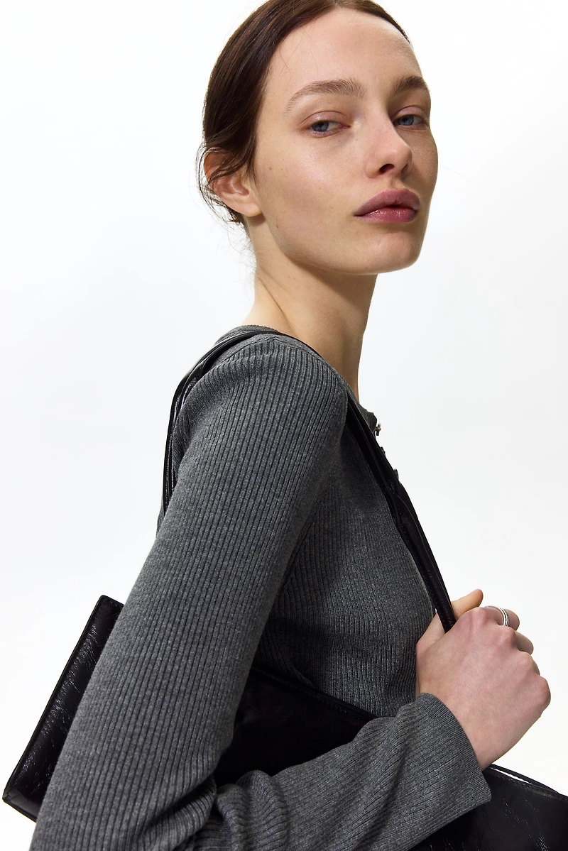 Ribbed Cardigan